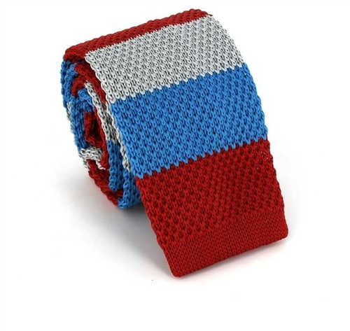 Cravatta a righe tricolore