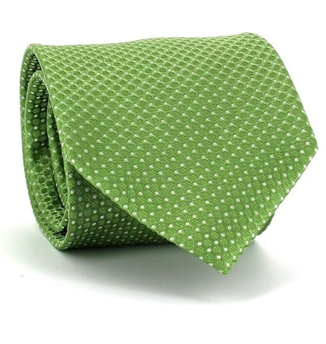 Cravatta a pois verde