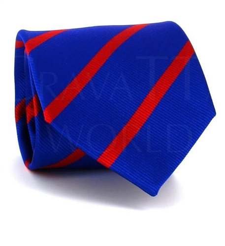 Cravatta a Righe Blu Navy