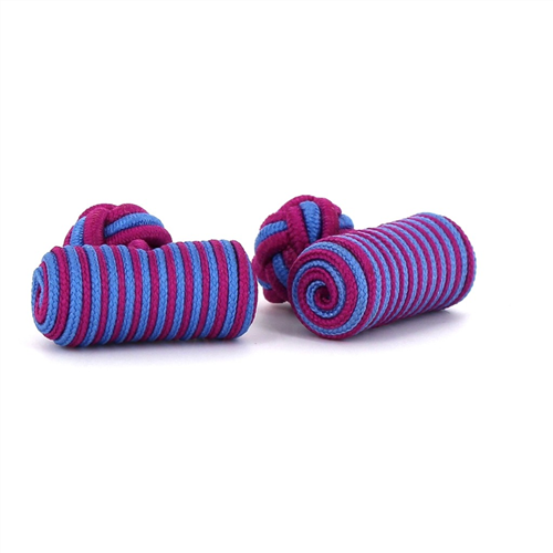 Gemelli a barile blu e fucsia