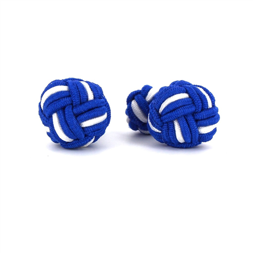 Gemelli Grande Sfera Blu Navy e Bianco