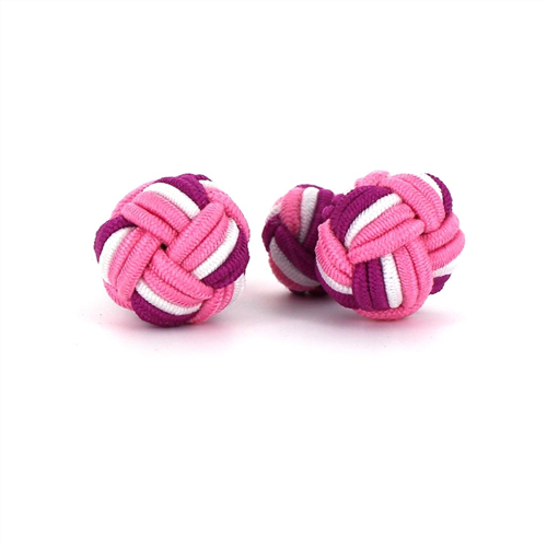 Gemelli Grande Sfera Rosa, Fucsia e Bianco