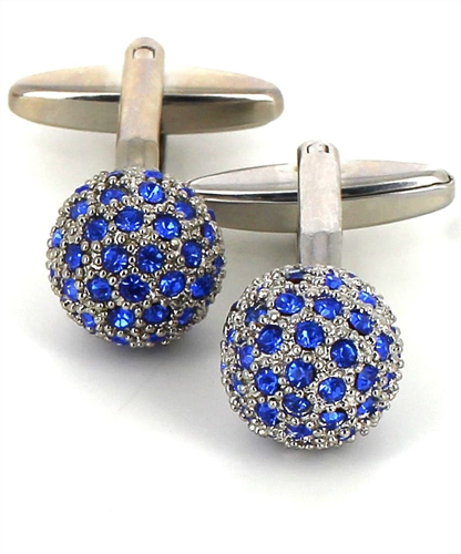 Gemelli Sfera Argento e Blu