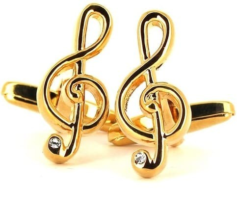 Gemelli Chiave di Violino Dorati