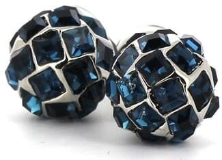 Gemelli con cristalli blu