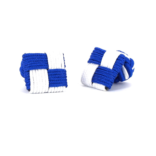 Gemelli Quadrati Blu e Bianchi