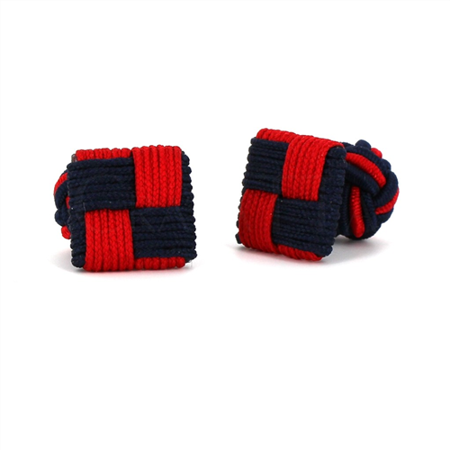 Gemelli Quadrati Rosso e Nero Carbone