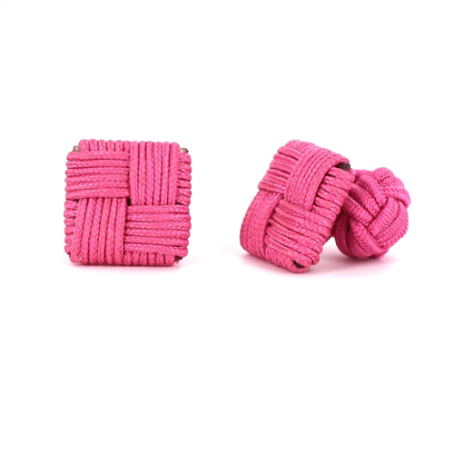 Gemelli Quadrati Rosa Intenso