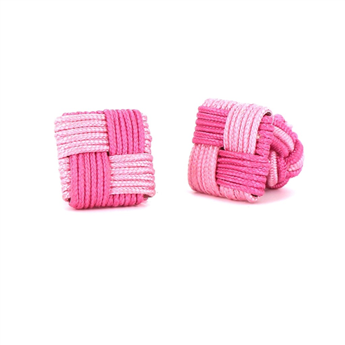 Gemelli Quadrati Rosa Chiaro e Intenso
