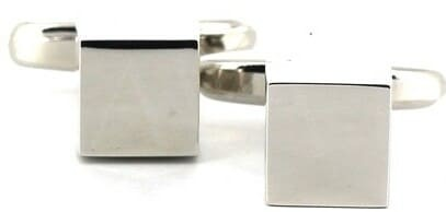 Gemelli Cubi Argento Lisci