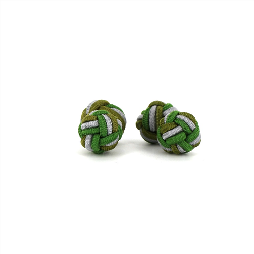 Gemelli Doppia Palla Verde e Grigio Chiaro