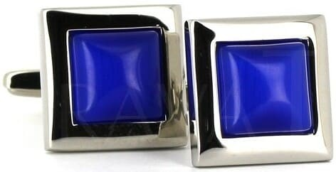 Gemelli Quadrati Smaltati Blu II