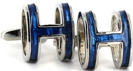 Gemelli smaltati H blu