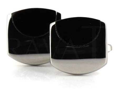 Gemelli Smaltati con Scanalature Nere