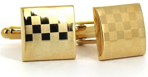 Gemelli Quadrati Laser Dorati