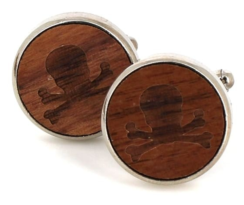 Gemelli in Legno Teschi