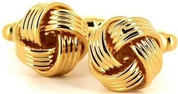 Gemelli a nodi d'oro a righe II