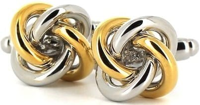 Gemelli Nodi Oro e Argento III