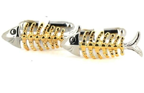 Gemelli a forma di scaglie di pesce - Oro scaglie