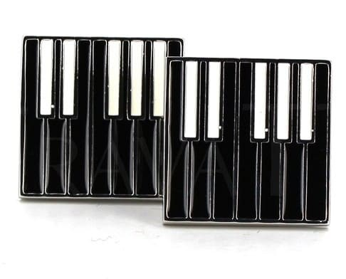 Gemelli Tastiera Piano Neri