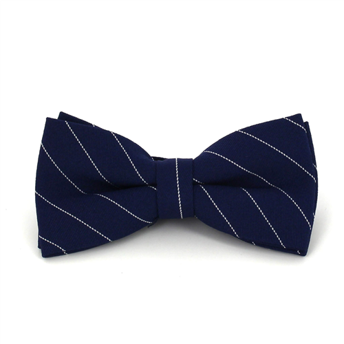 Papillon Blu a Righe Bianche
