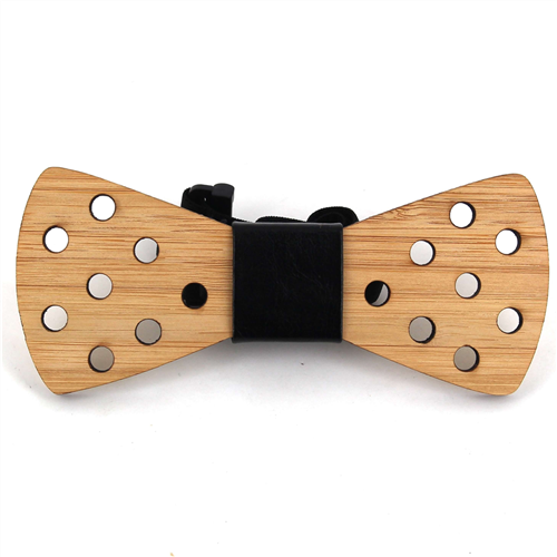 Papillon in Bambù con Fori e Pelle