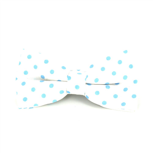Papillon Bianco a Pois Blu