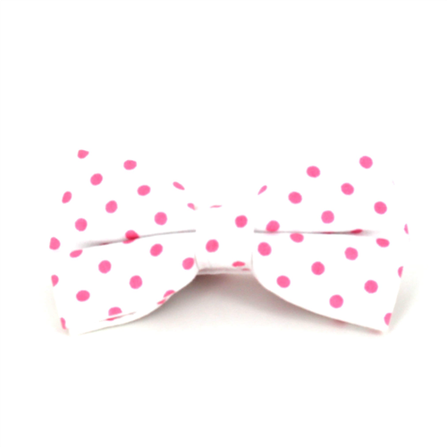 Papillon Bianco a Pois Rosa