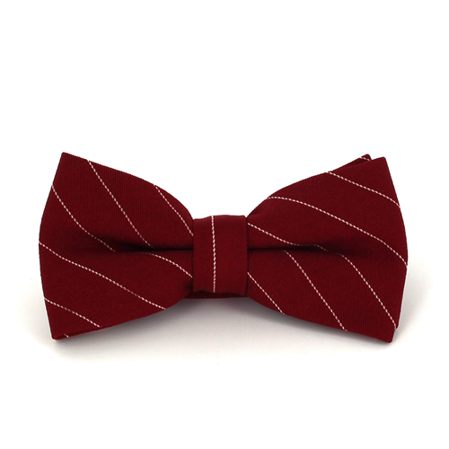 Papillon Bordeaux a Righe Bianche