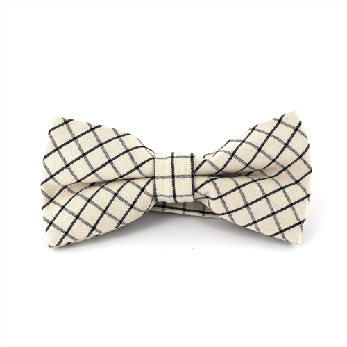 Papillon a Quadri Bianco e Nero