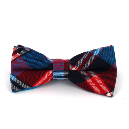 Papillon a Quadri Scozzesi Blu e Rosso