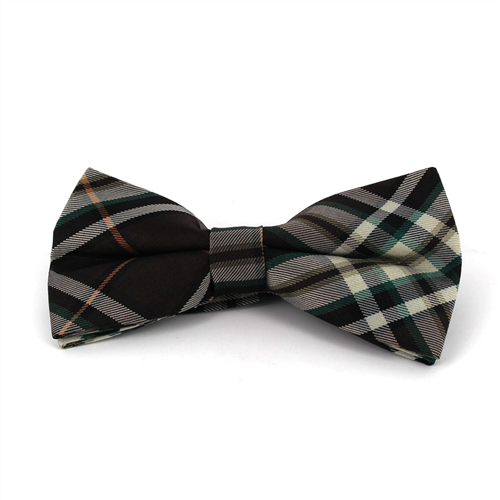 Papillon a quadri scozzesi marrone e verde