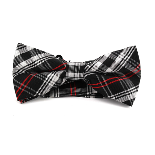 Papillon a Quadri Scozzesi Nero e Bianco