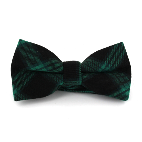 Papillon a quadri scozzesi verde e nero