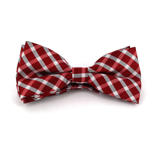 Papillon a Quadri Rosso e Bianco
