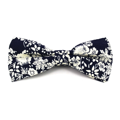 Papillon Fiori Blu Navy