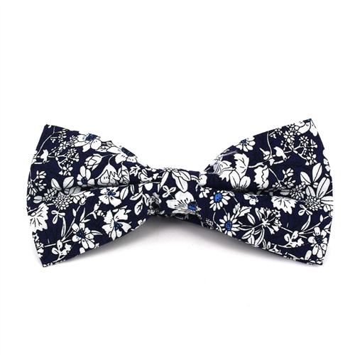 Papillon Fiori Blu Navy