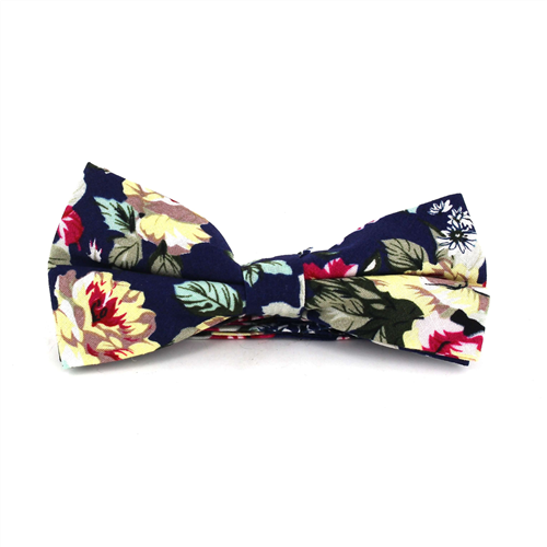 Papillon Fiori Blu Navy