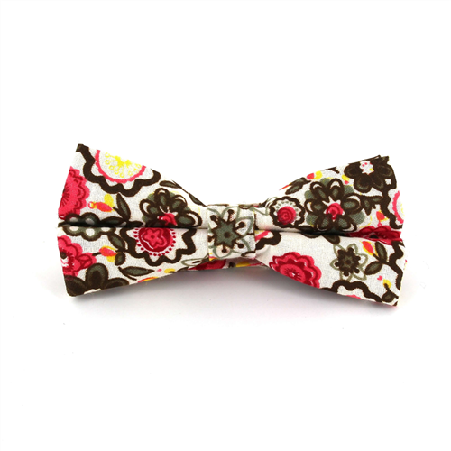 Papillon Fiori Bianco e Rosso