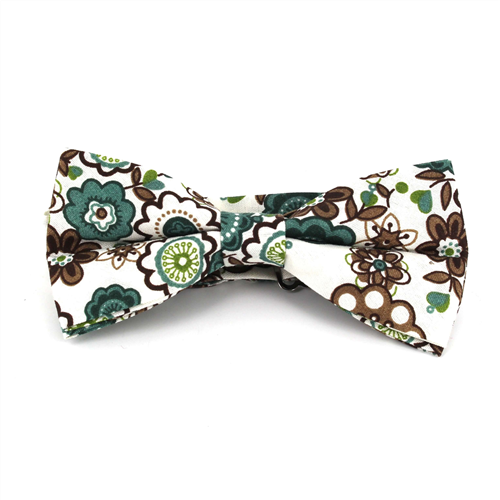 Papillon Fiori Bianco e Verde