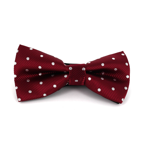Papillon Bordeaux a Pois Bianchi