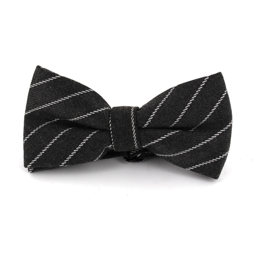 Papillon a righe grigie e bianche