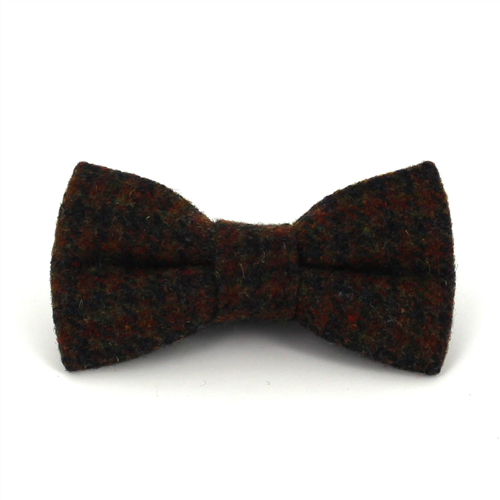 Papillon in Lana a Quadretti Marrone