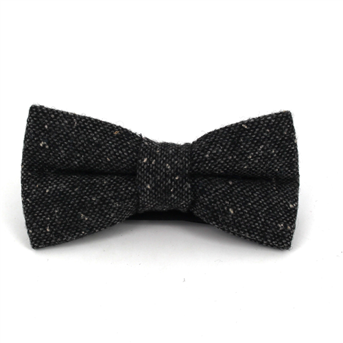 Papillon in Lana Mélange Nero
