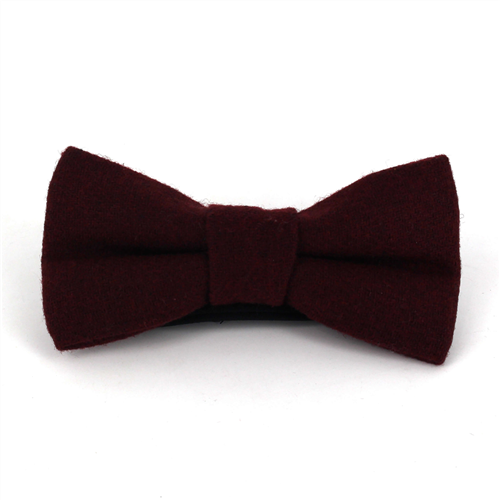 Papillon in Lana Liscia Bordeaux