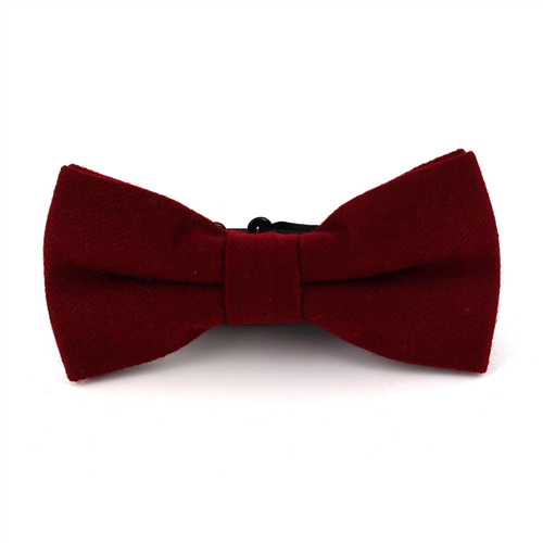 Papillon in Lana Liscia Bordeaux
