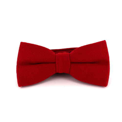 Papillon in Lana Liscia Rosso