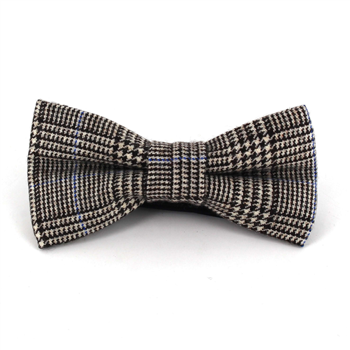 Papillon in Lana Pied de Poule Marrone