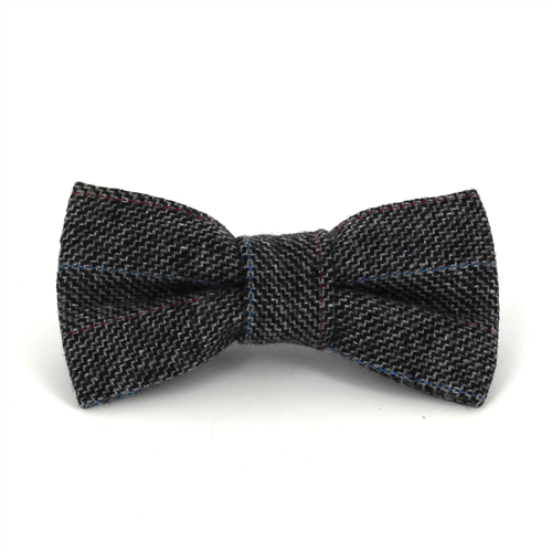 Papillon in Lana ZigZag Nero e Bianco