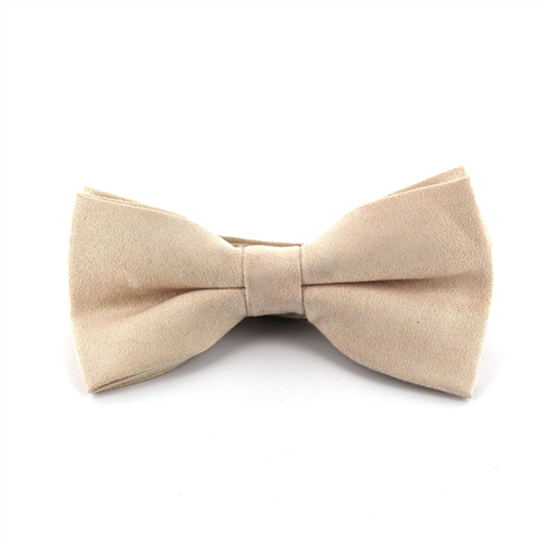 Papillon in camoscio beige liscio